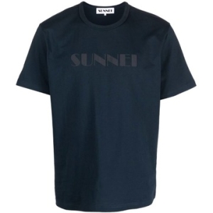 써네이 빅 로고 스프레이 티셔츠 네이비 MRTWXJER066 7751