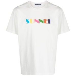 써네이 빅 로고 스프레이 티셔츠 화이트 MRTWXJER066 7433