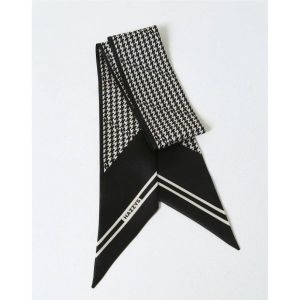 헤지스 하운드투스 트윌리 실크 스카프_HISC4E900BK