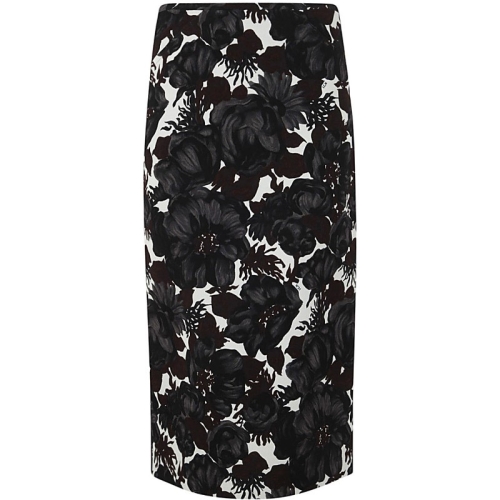 N21 넘버투에니원 넘버투애니원 미디 스커트 C022 5163 S1F1 PRINTED IVORY 관부가세 포