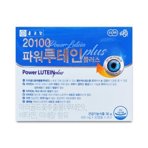 종근당건강 20100 파워 루테인 플러스 500mg 60캡슐