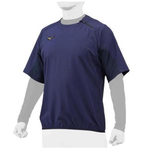 미즈노  프로 비트업 반팔바람막이 12XE1V8514NV 네이비