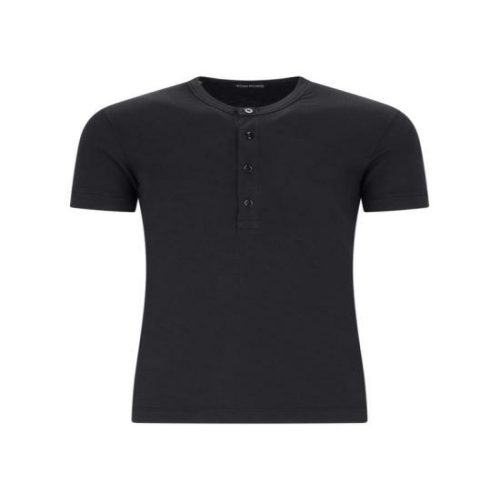 톰포드 긴팔 티셔츠 JHS004 JMT003F23LB999 BLACK