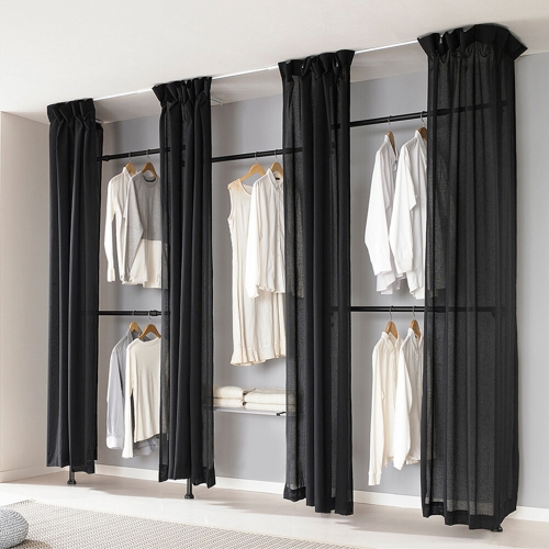 롯데알미늄 이지온 국민튼튼 드레스룸 커튼 행거 EOB-S416W