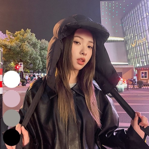 아이우먼 빅사이즈사랑해요 J885L401 포인트페이크패딩후드 DK