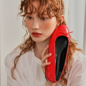 플로리다스튜디오 FL2132 로즈힙 라운드토 1CM 플랫 스칼렛레드