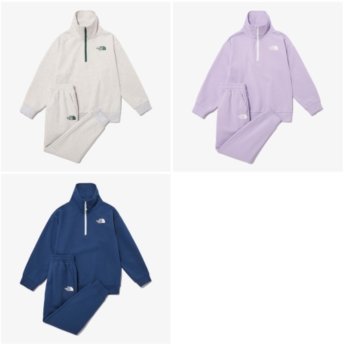 노스페이스 NM5MP05 키즈 스쿨데이 하프 집 세트