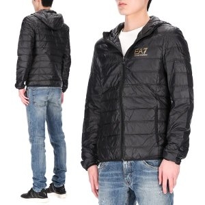 EA7 로고 8NPB02 PN29Z 0208 남성 덕다운 경량 패딩