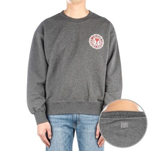 아미 USW011 739 055 남성 하트로고 맨투맨