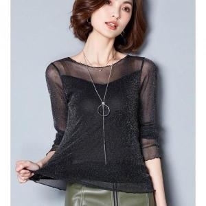 깨비몰 여성 펄 라틴댄스 라인댄스 티셔츠 댄스복 S10423495