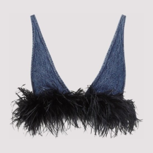 미우미우 페더 코튼 민소매 탑 GWT055SOOO139H F0AI7