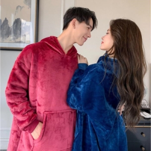 세븐제이스  7js OF43573R 방콕 극세사 겨울 잠옷 입는담요 12236447