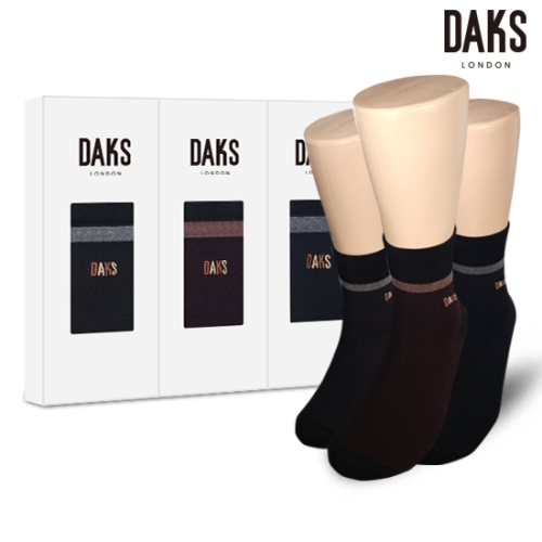 닥스 남성 면후다단목 탑링글 3족 선물세트 24311