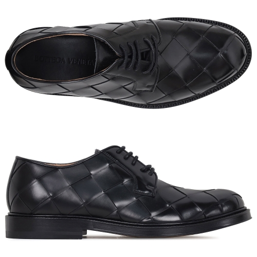 보테가베네타 인트레치아토 레이스업 더비슈즈 763737 V2WX0 1000