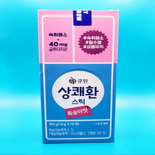 큐원 상쾌환 스틱형 복숭아맛 18g