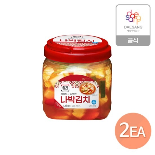 대상 종가 담백한 나박김치 1.2kg