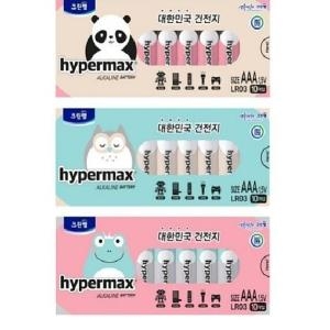 크린랩  하이퍼맥스 LR6 국내산 알카라인 건전지 AA AAA