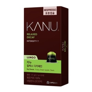 동서식품 카누 네스프레소 호환캡슐 릴렉스디카페인 57g 10캡슐