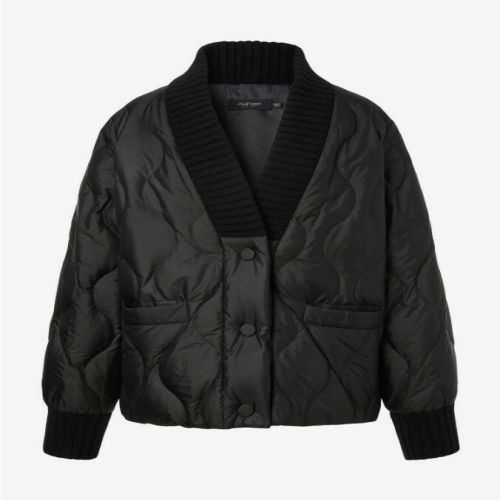 질스튜어트 블랙 퀼팅 드로스트링 구스다운점퍼 JSJU4A110BK