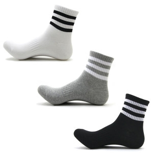 SMP스포츠  남성/여성 삼선 스포츠양말 중목 / 골프 등산 운동 헬스 런닝 국산