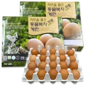 한스팜  자연을 품은 동물복지 인증 계란 20구