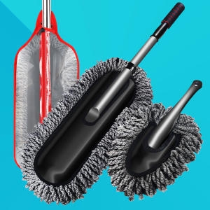 지엠지모터스  차량용 먼지털이개 극세사 초경량 대형 브러쉬+소형 브러쉬+전용비닐가방 1세트