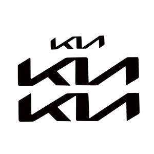 기아  K8 전후방 핸들 엠블럼 포인트 스티커