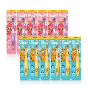 2080 키즈 4단계 쿠키런 칫솔 12개