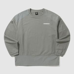 엄브로 UP121CFS33/우븐 BIT 니트 맨투맨/GKA0