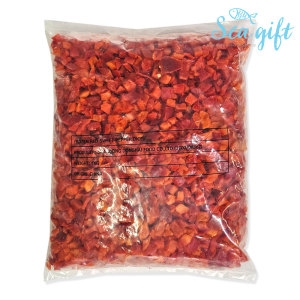 씨기프트  냉동 홍 피망 다이스 1kg 손질 야채 간편 채소 볶음 적피망