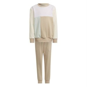 아디다스 키즈 컬러블록 크루 세트 HK9820