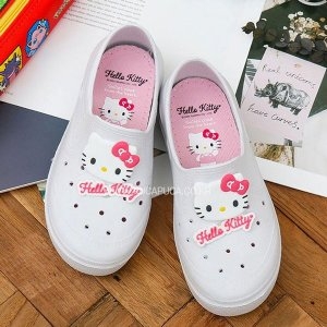 헬로키티 레터링 미끄럼방지 EVA 실내화 여아동 학생 WBCB706