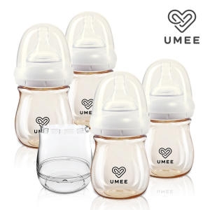 유미 PPSU 젖병 160ml 웜커버 4종세트 (노꼭지)
