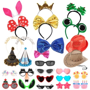 파티짱  땡땡이 리본머리띠