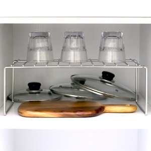 스텐팩토리  주방싱크대 수납선반 스텐 길이조절 확장형 1단 선반