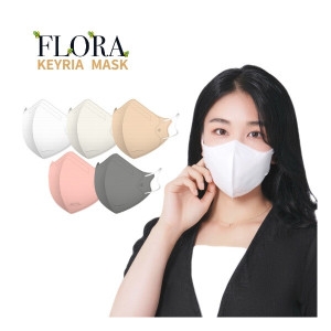 키리아 국산 플로라 KF94 2D 새부리 컬러마스크 대형/중형/소형 100매
