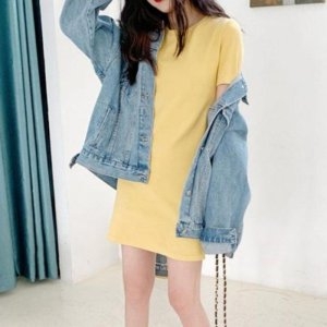 오노마 ONM 원피스 데일리 여자원피스 아나운서 미니 여자학생원 12070735