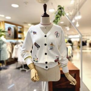 멜로디가든 골프자수 오픈가디건 M4S2C107