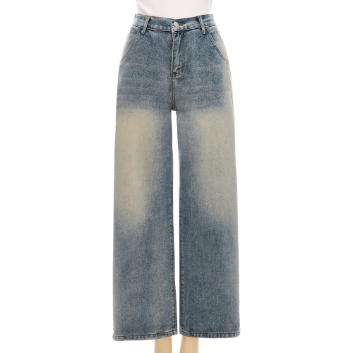 포커스 뒤밴딩워싱데님와이드팬츠 PBBF4S1PT7021