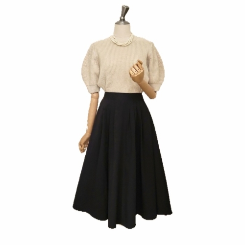 난닝구 세이옌 롱 플레어 스커트 1_+122A2SK015M