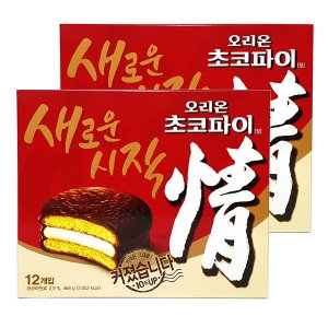 오리온  초코파이 정 오리지널 12개입 2통