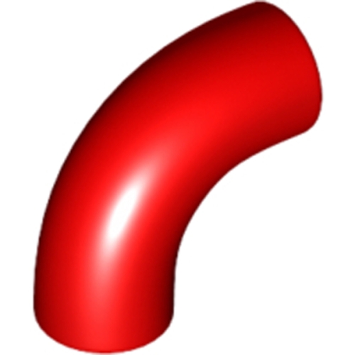레고  부품 원형 브릭 Red Brick Round 1 x 1 d. 90 Degree Elbow No Stud Type 2 Axl..