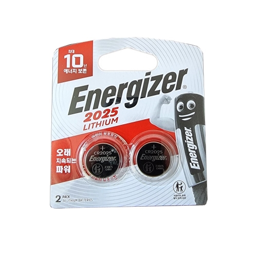 에너자이저  CR2025 리튬전지 코인전지 1개 2개