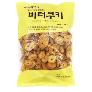 신흥제과  대용량과자 버터쿠키 1.8kg 벌크 버터과자 버터링 간식 군것질 사무실간식 아이간식
