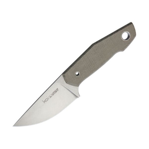 바이퍼  Koi 그린 Micarta 손잡이 스테인레스 Bohler N690 고정 칼날 나이프 4009CV