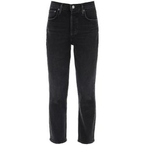 에이골디 AGOLDE 여성 라일리 하이 라이즈 스트레이트 데님 팬츠 블랙 A0561286PNRMC RILEY HIGH RISE ST..