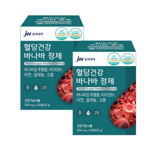 JW중외제약 혈당건강 바나바 정제 500mg 60정