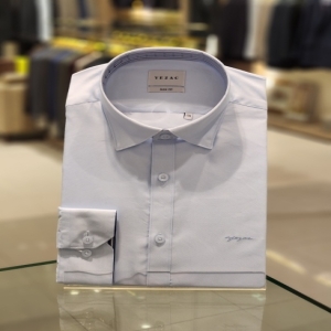 예작 24년 슬림핏 카라스냅 트윌솔리드 봄 긴소매셔츠 YJ4SBS153BL