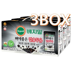 정식품 베지밀 뼈에 좋은 칼슘두유 검은콩,검은깨,검은쌀 파우치 190ml