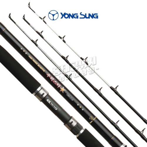 용성  우럭스타 180/210 3TOP 선상대 릴대 배낚시 외줄 바다낚시 지깅우럭대